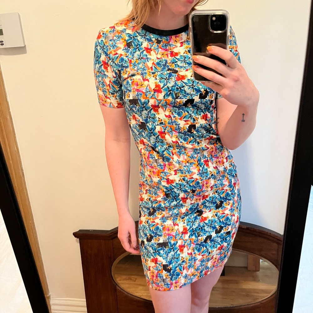 Tanya Taylor floral bodycon dress
